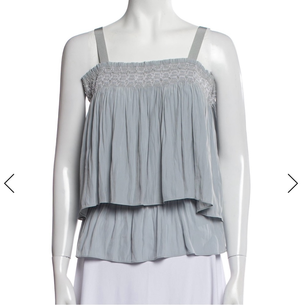 Ramy Brook Light Gray Layered Camisole, size small